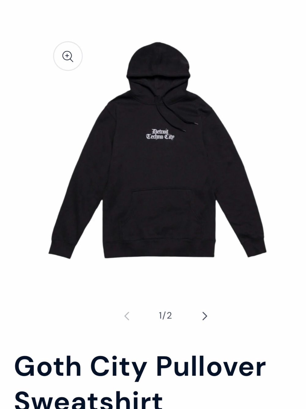 Goth City Pullover Sweatshirt - Black
